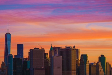 New York Sunset Scenery