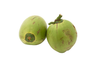 Coconut isolated on white background