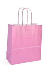 Pink gift paper bag