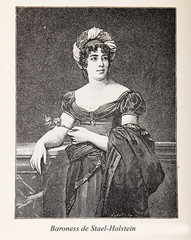 Baroness Anne Louise Germaine de Stael-Holstein ( Madame de Stael), Napoleonic era French noblewoman