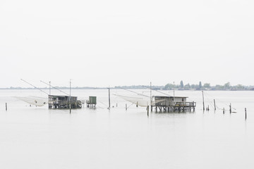 Fishing huts