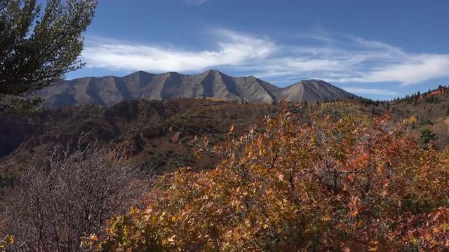 Beautiful fall autumn colors Mnt Nebo Utah 4K 024