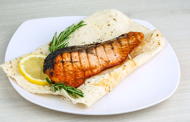 Grilled salmon