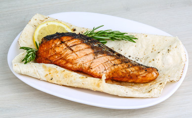 Grilled salmon