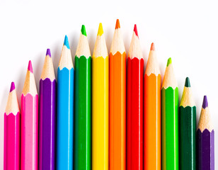 Abstract background from color pencils