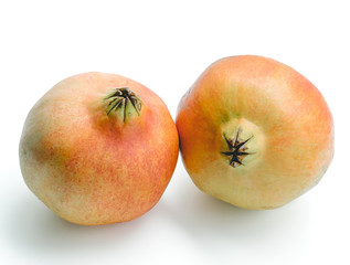 Pomegranates isolated on a white background