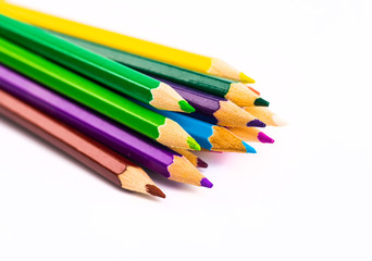 Abstract background from color pencils