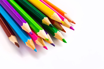 Abstract background from color pencils