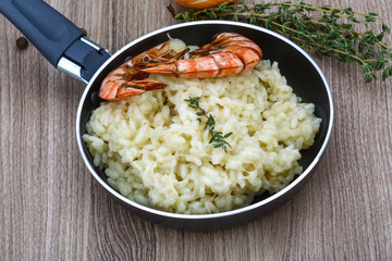 Risotto with prawn