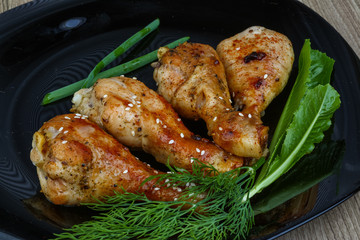 Grilled chicken legs