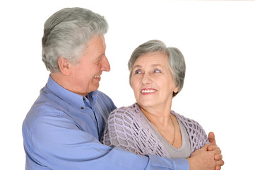 Elderly woman and man