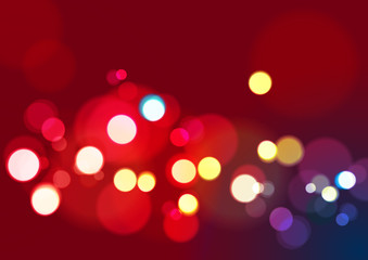 Abstract Christmas Lights Background