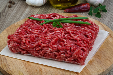 Minced beef meat