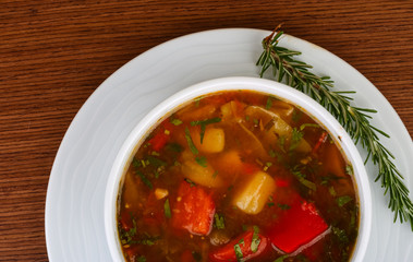 Caucasian soup - chanakhi