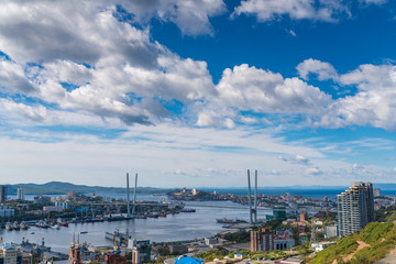 Obraz premium Vladivostok cityscape, daylight view.