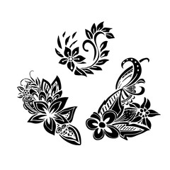 Uncolored hand drawn lined pattern