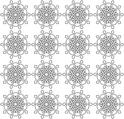 Abstract flowers pattern
