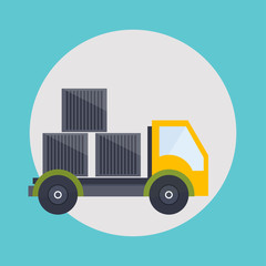 Warehouse icons logistic blank and transportation, storage vecto