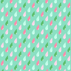 Rain seamless vector pattern