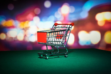 Poker table with cart