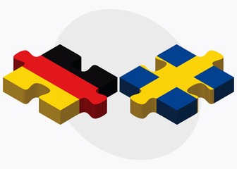 Germany and Sweden Flags