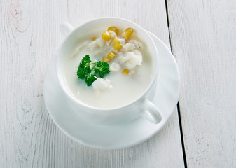 Thick smoked-haddock chowder