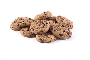 Biscuits with chocolate chips inside