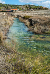 sight of a water river turquoises