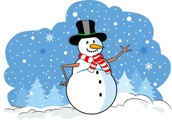 Happy snowman