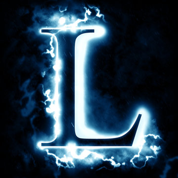 Lightning letter L