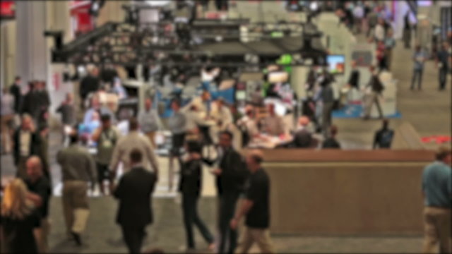 Group crowd Las Vegas convention people HD 6568