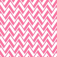 Acrylic prints Chevron pink colored seamless chevron pattern