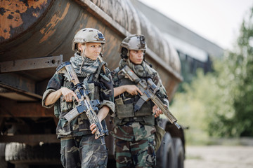 woman soldier member of ranger squad