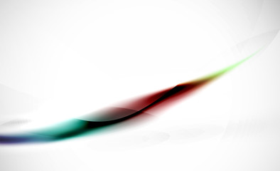 Wave blue red abstract background. Business hi-tech presentation