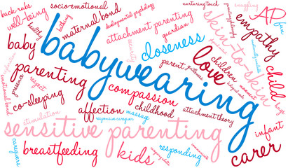 Baby Wearing Word Cloud