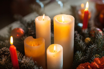 Candles on the table