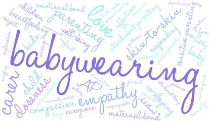 Baby Wearing Word Cloud