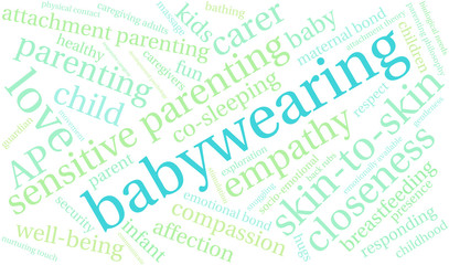 Baby Wearing Word Cloud