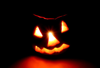 Fototapeta premium Halloween. Jack-o-lantern (pumpkin)