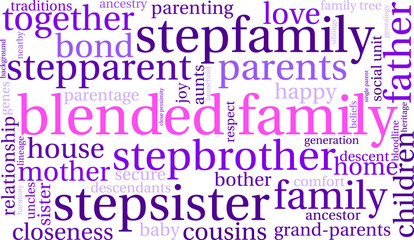 Blended Family Word Cloud