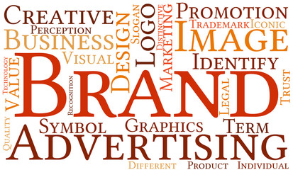 Fototapeta premium Brand Word Cloud