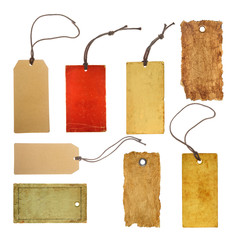 collection paper price tags