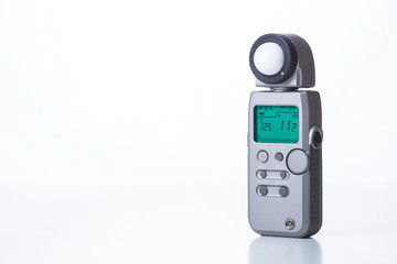 Hi end light meter isolated on white background © frenky362
