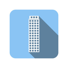 Blue house flat icon