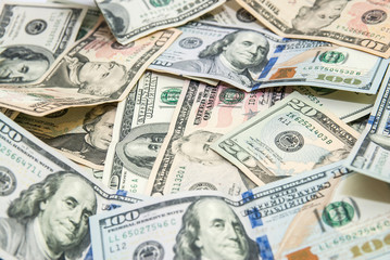 Background of the dollar banknotes, money