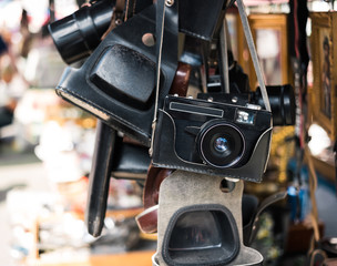 Obraz premium old camera on market