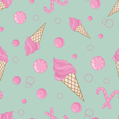 Candy  seamless pattern background