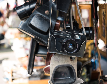 old camera on market