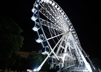 ferris wheel at night
