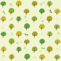Summer trees pattern